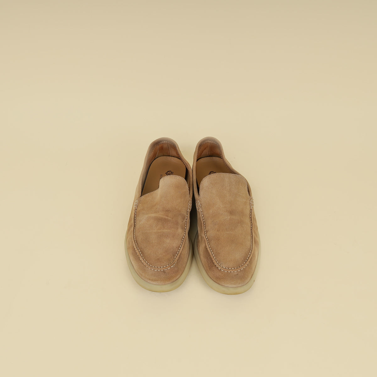 Loro Piana Sand Summer Walk Loafers 45
