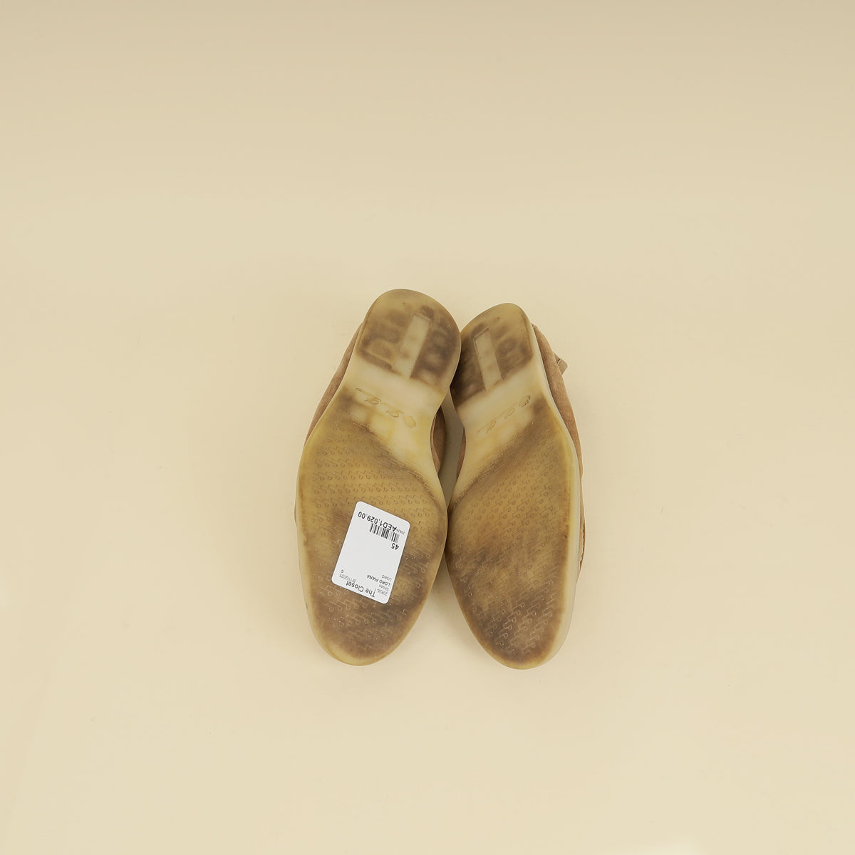 Loro Piana Sand Summer Walk Loafers 45