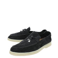 Loro Piana Black Summer Charm Loafer 38.5