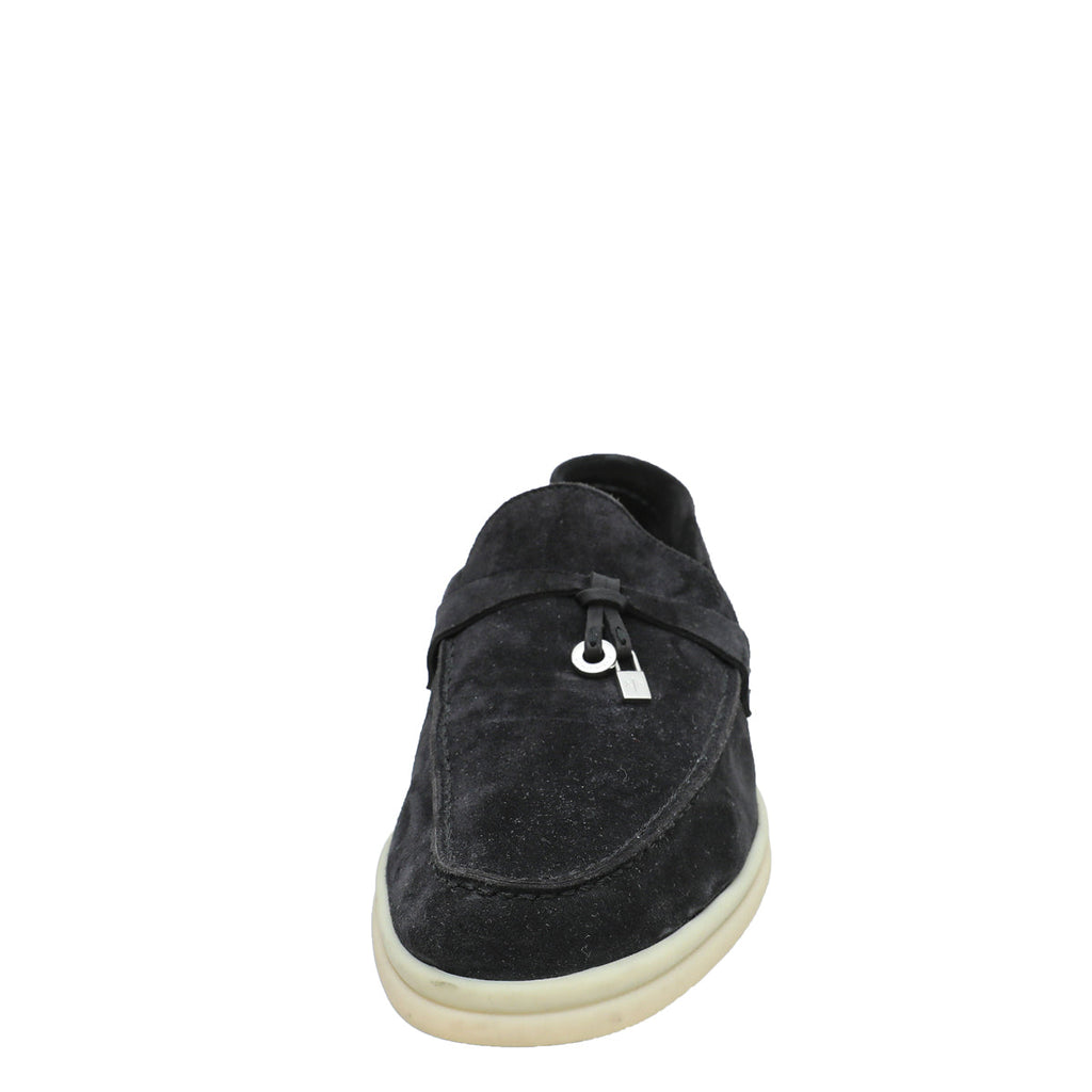 Loro Piana Black Summer Charm Loafer 38.5