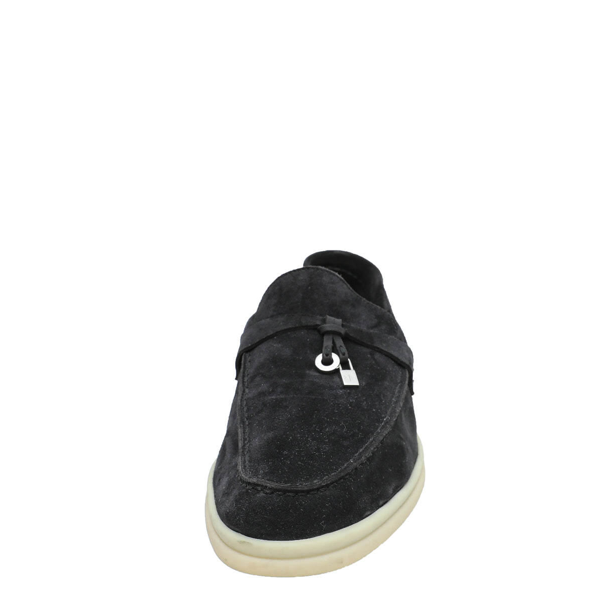 Loro Piana Black Summer Charm Loafer 38.5