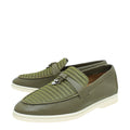 Loro Piana Olive Leaf Summer Charm Embroidered Walk Loafer 36