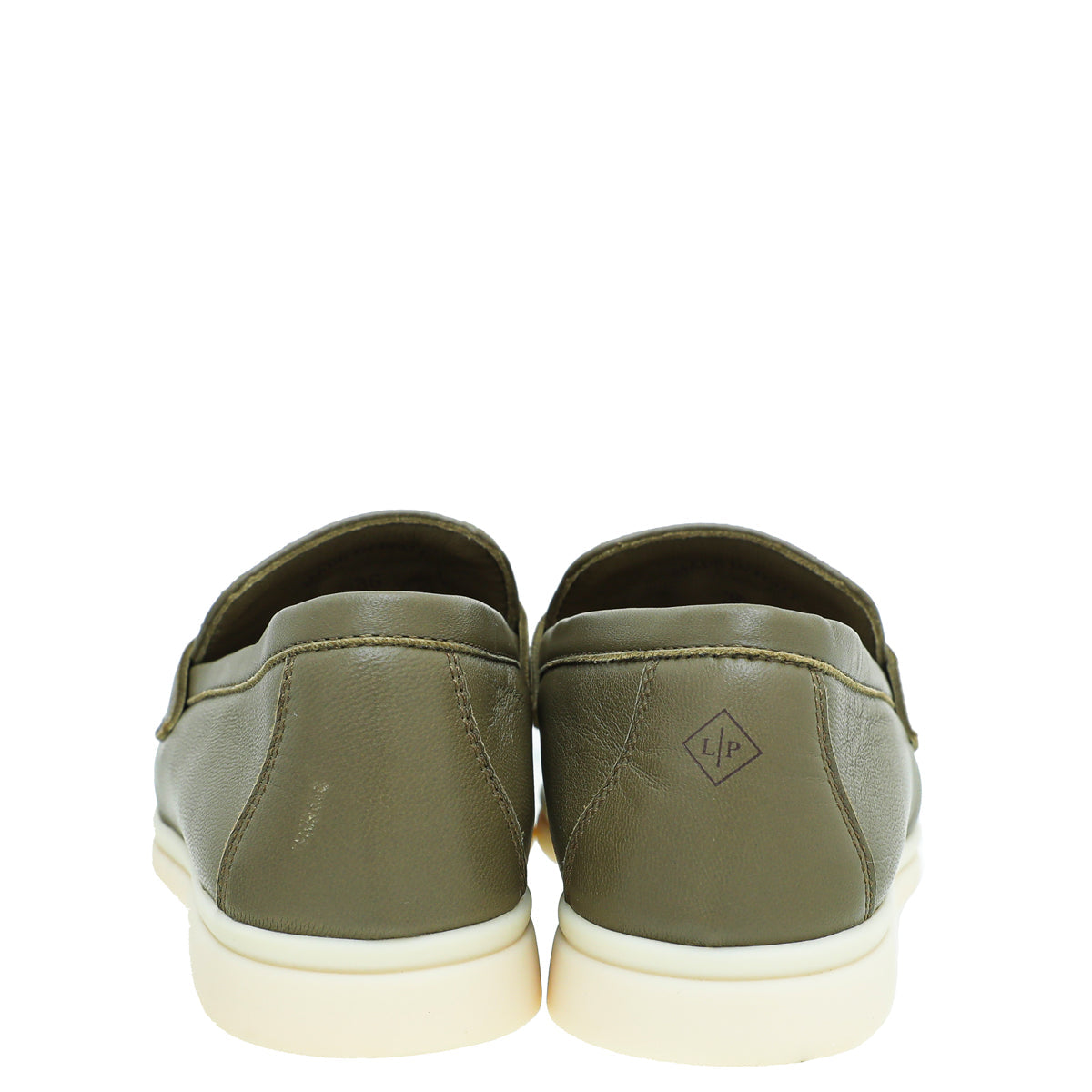Loro Piana Olive Leaf Summer Charm Embroidered Walk Loafer 36
