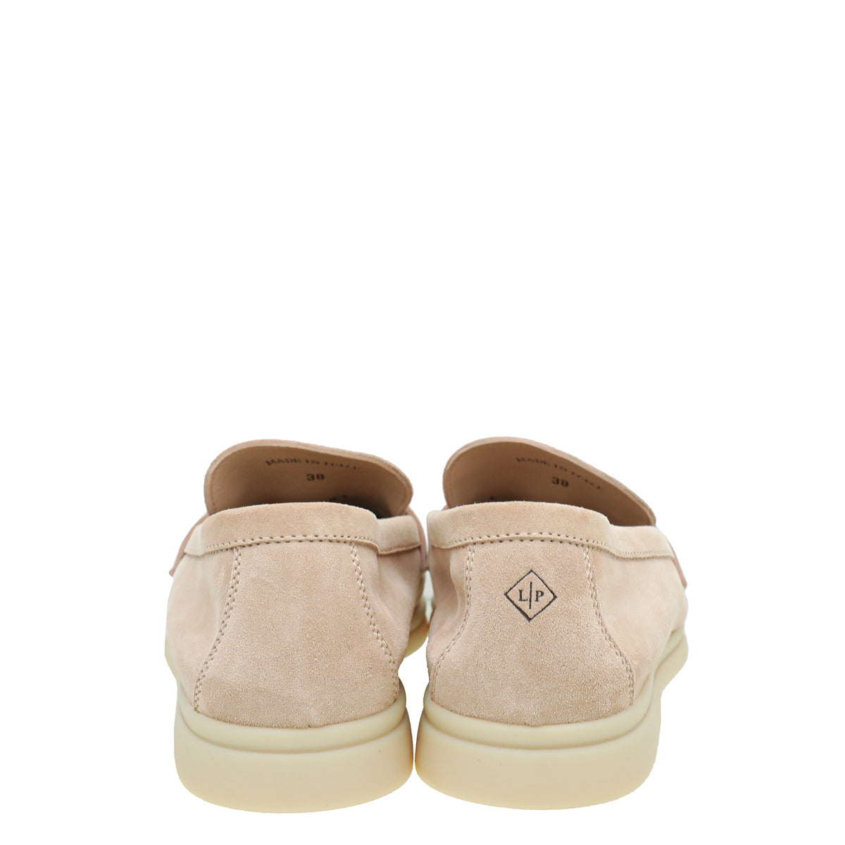 Loro Piana Pink Sand Summer Charms Moccasin 38