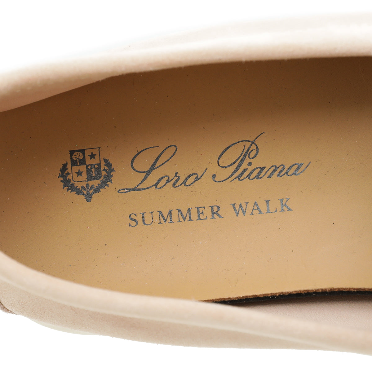 Loro Piana Pink Sand Summer Charms Moccasin 38
