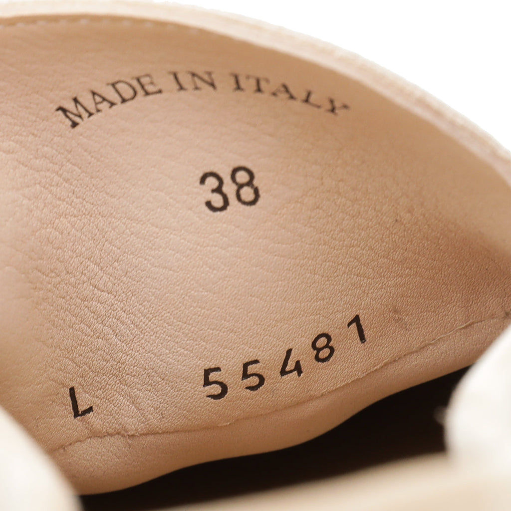 Loro Piana Pink Sand Summer Charms Moccasin 38