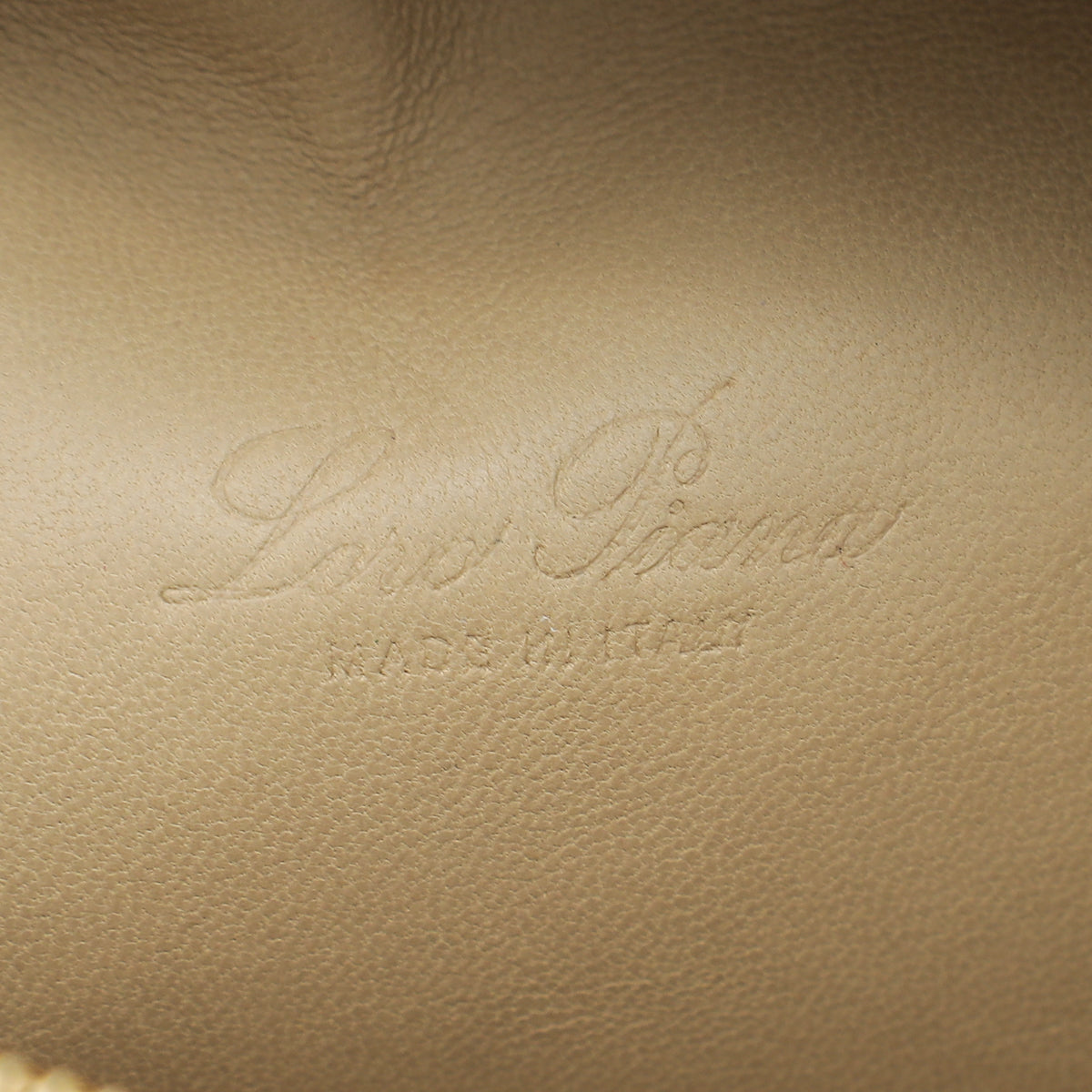 Loro Piana Beige Ostrich L19 Extra Pouch
