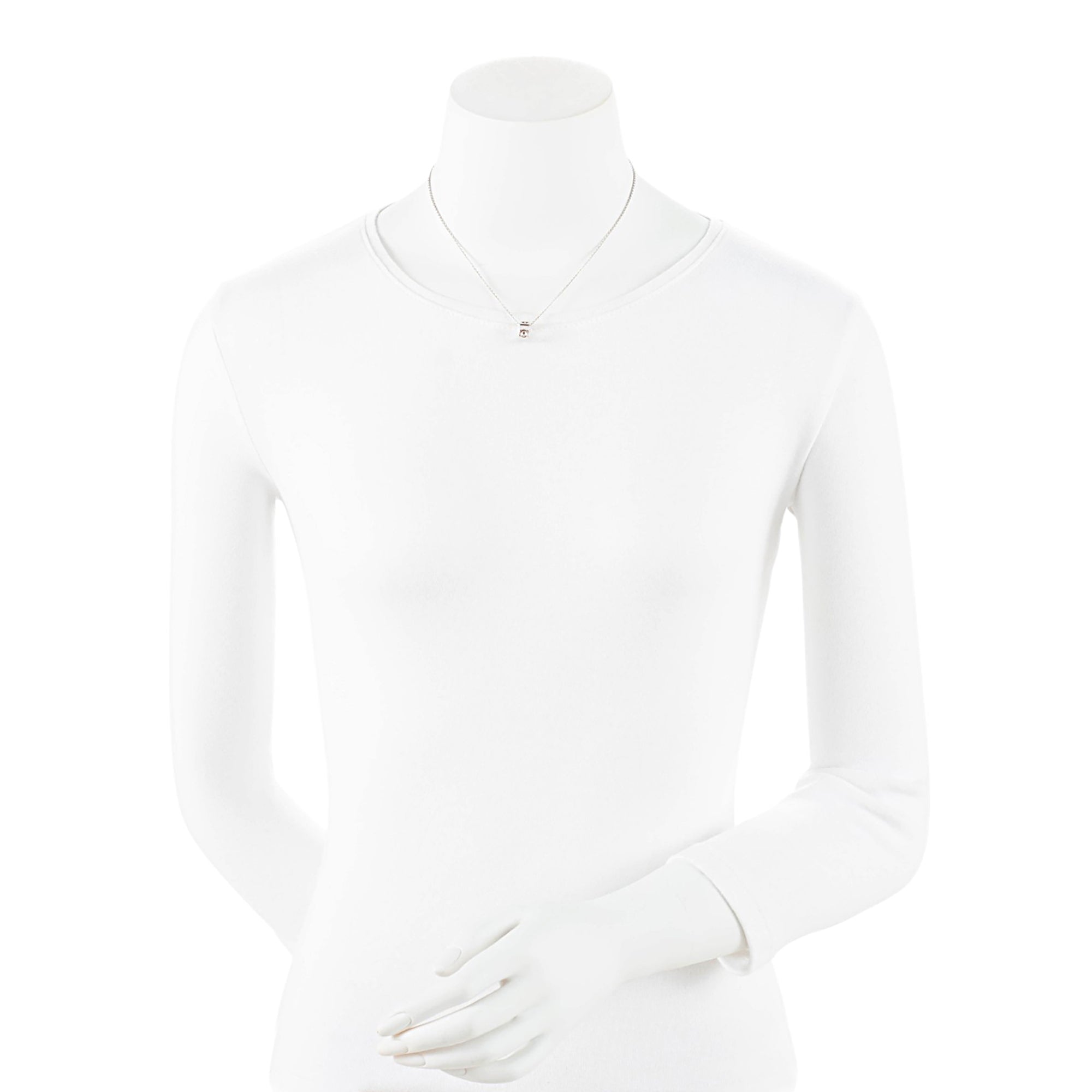 Louis Vuitton 18k White Gold Empreinte Pendant Necklace