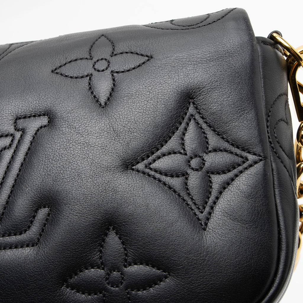 Louis Vuitton Bubblegram Calfskin Wallet on Strap