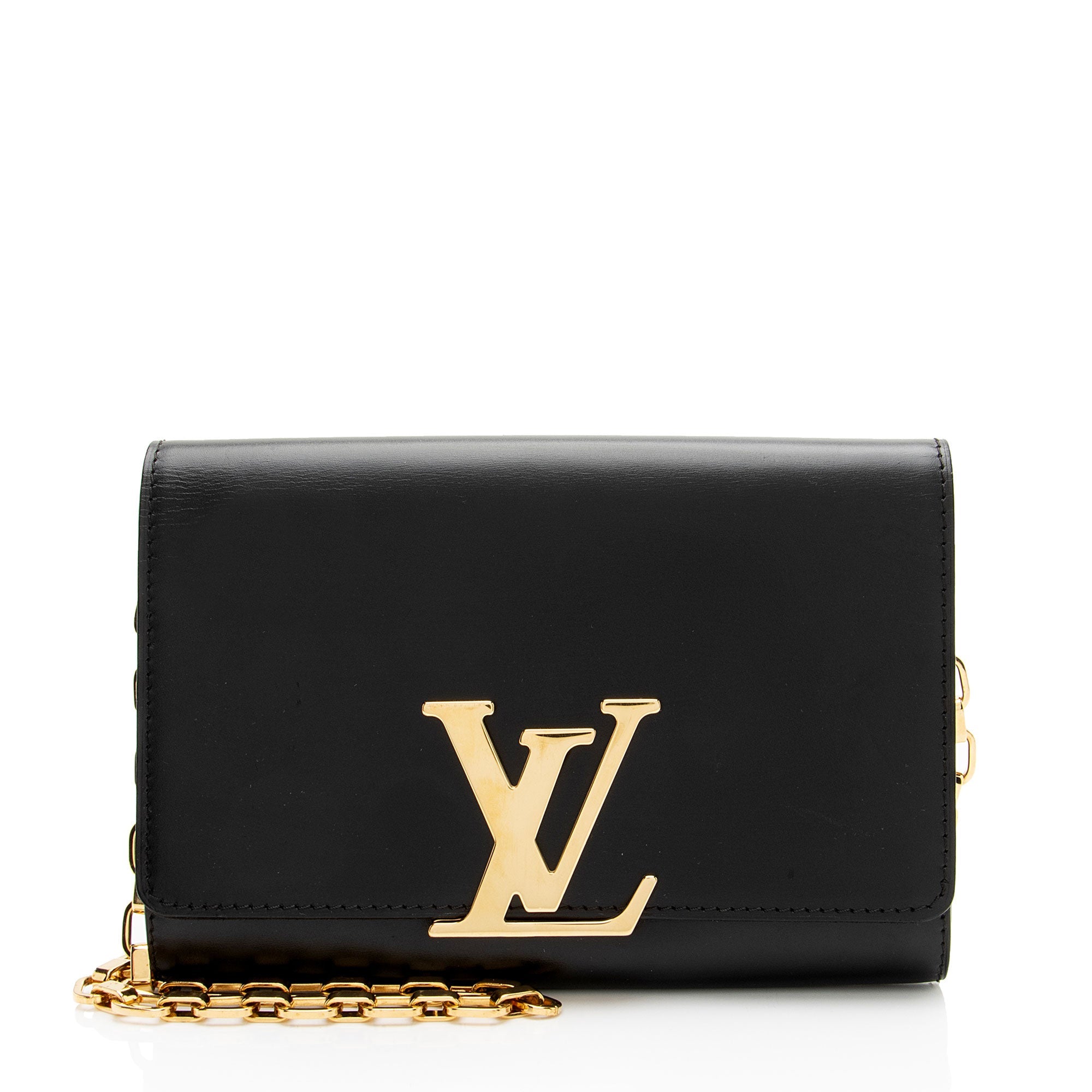 Louis Vuitton Calfskin Chain Louise Shoulder Bag
