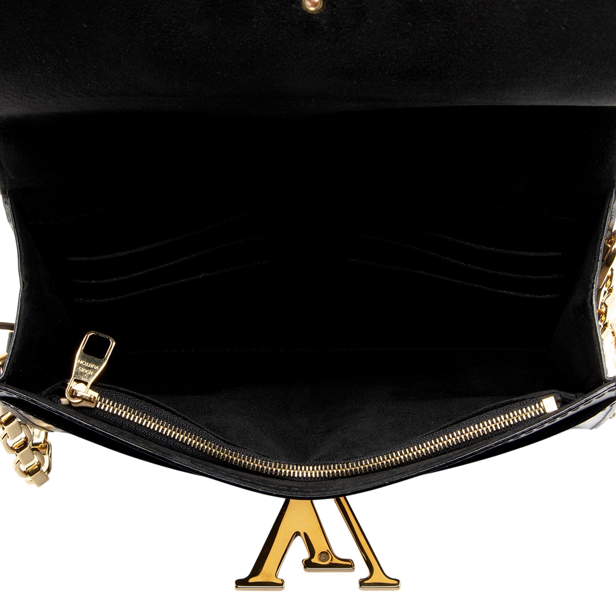 Louis Vuitton Calfskin Chain Louise Shoulder Bag