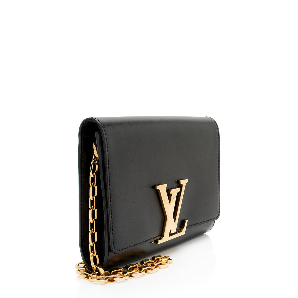 Louis Vuitton Calfskin Chain Louise Shoulder Bag