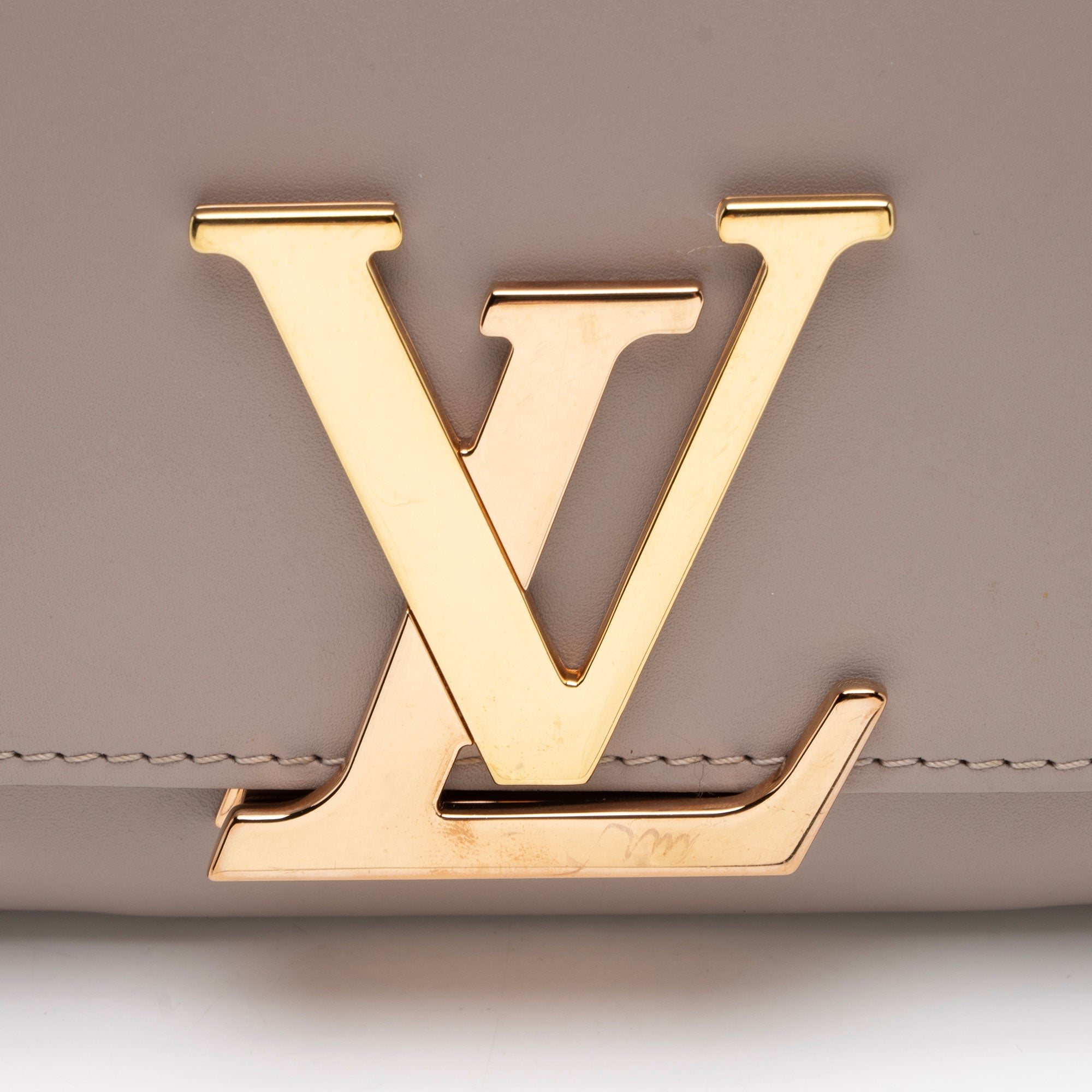Louis Vuitton Calfskin Chain Louise Shoulder Bag