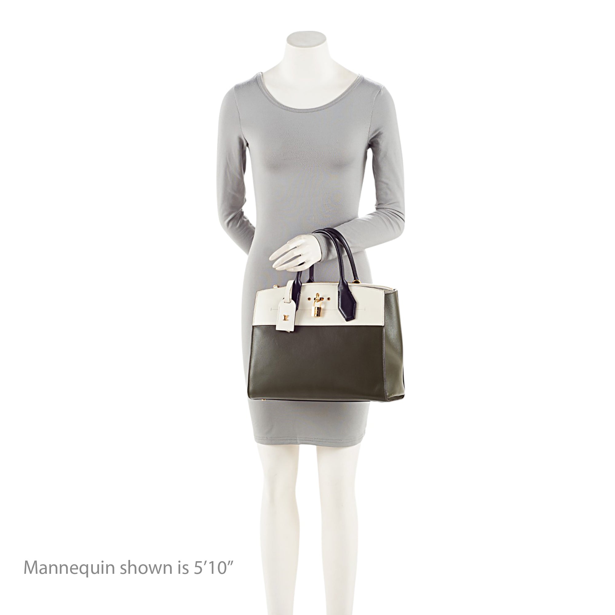Louis Vuitton Calfskin City Steamer MM Tote