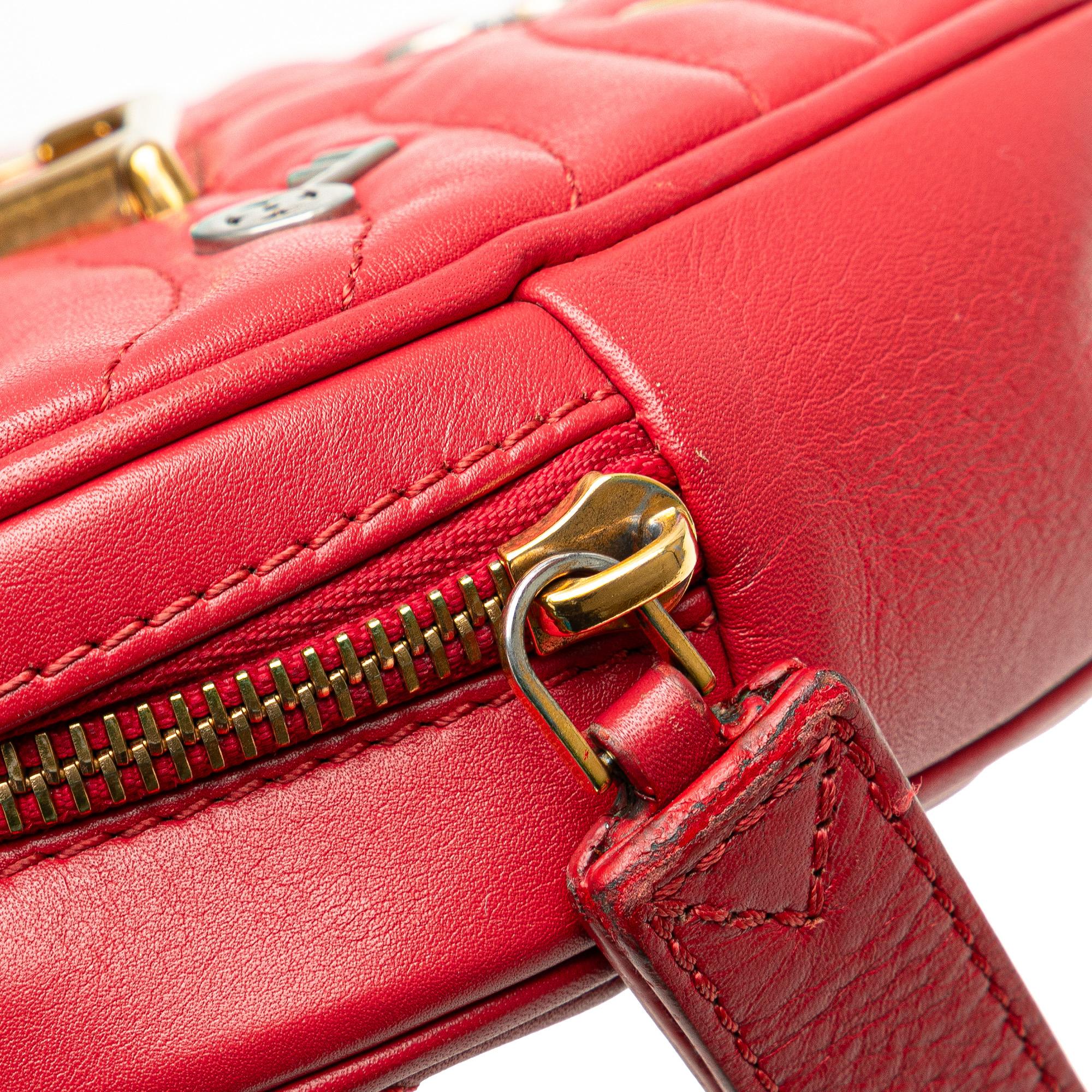 Louis Vuitton Calfskin Embellished New Wave Love Lock Crossbody