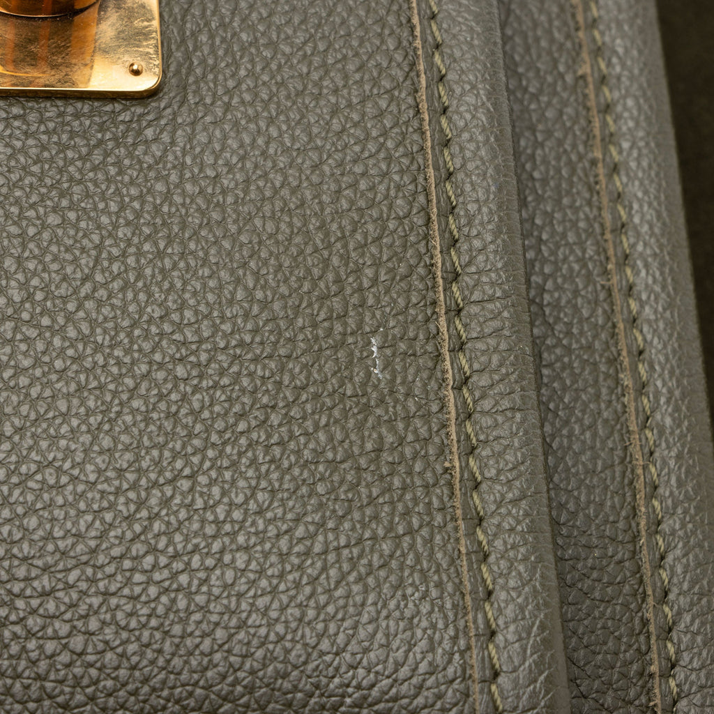 Louis Vuitton Calfskin Lockme Chain PM Shoulder Bag (SHF-eIRFSs)