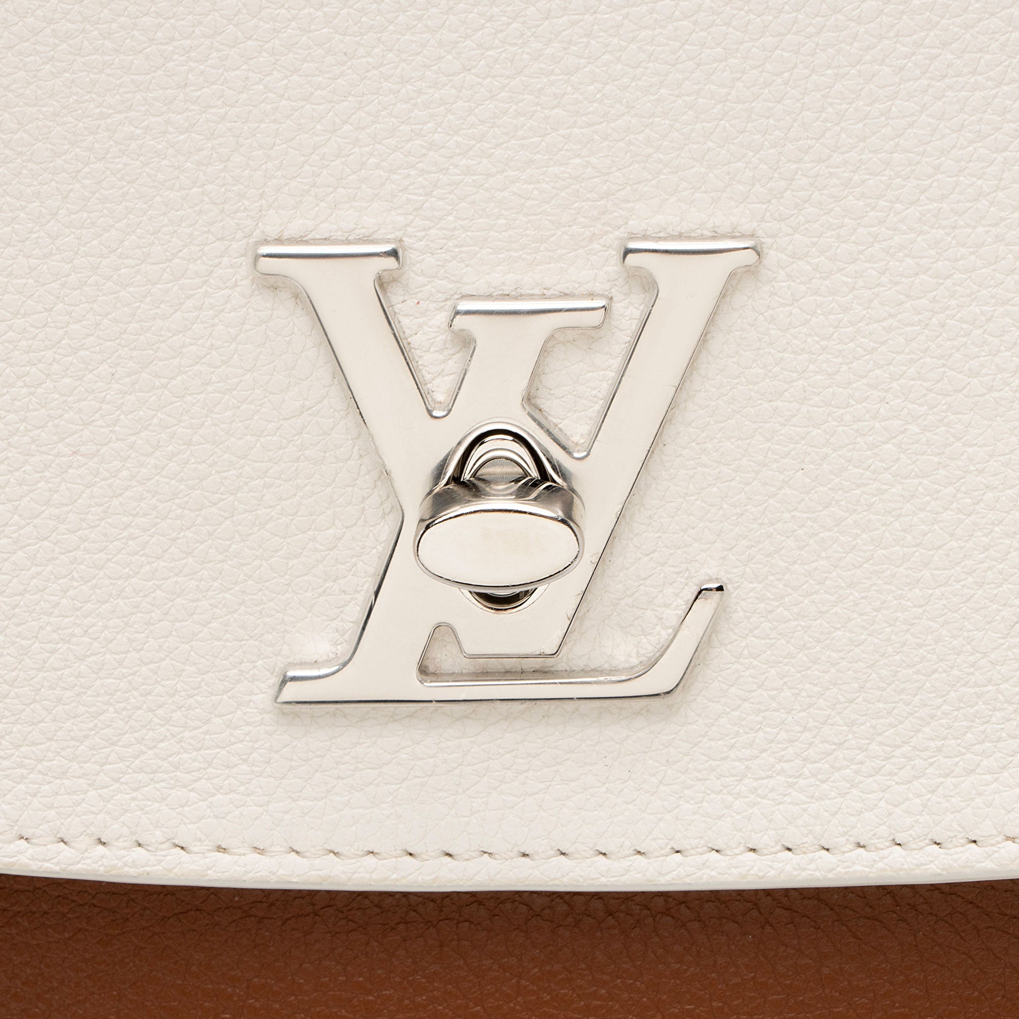 Louis Vuitton Calfskin Lockme Ever MM Top Handle