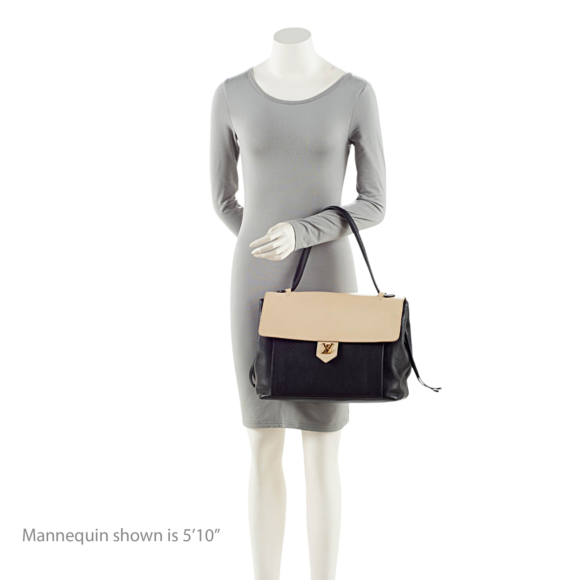 Louis Vuitton Calfskin Lockme MM Satchel