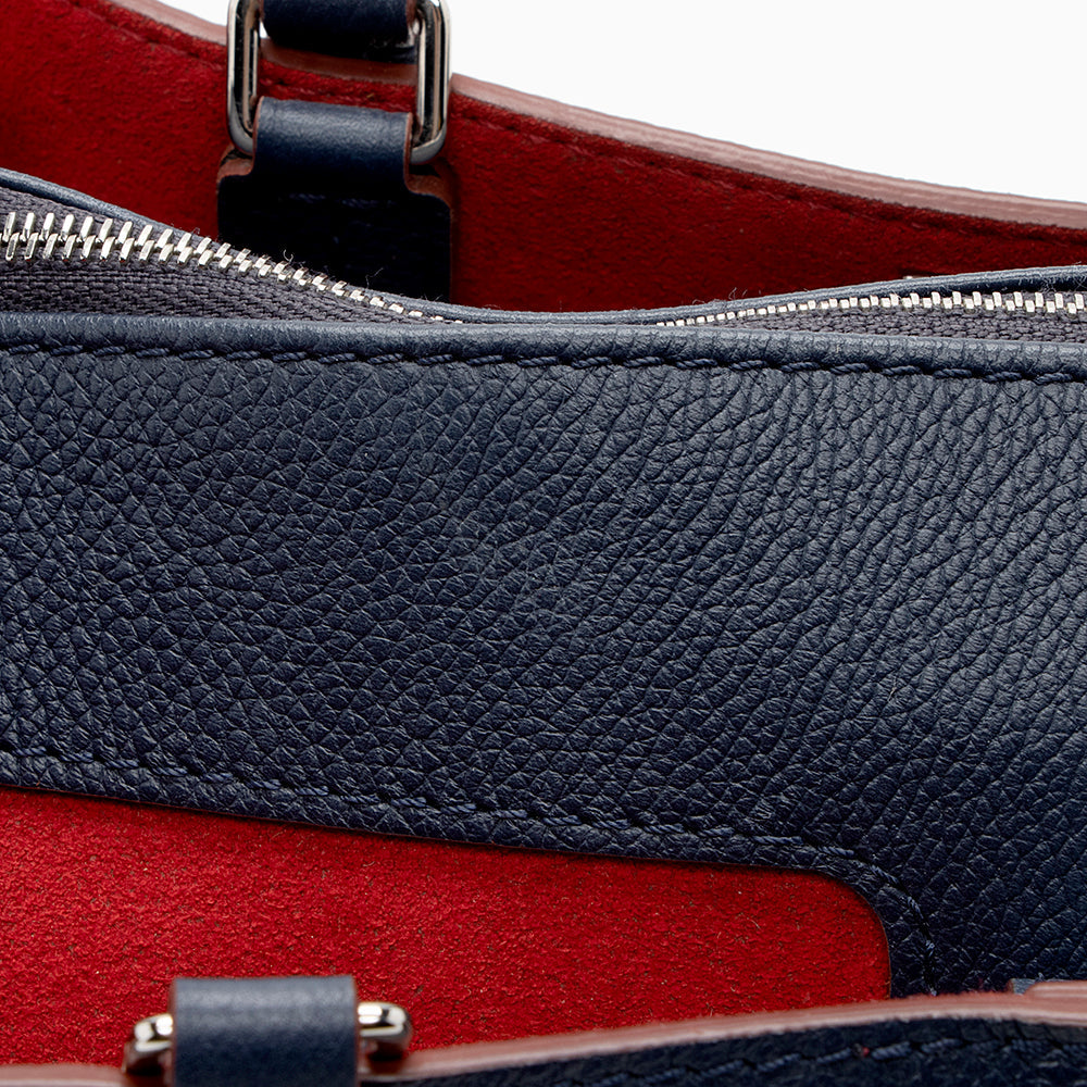 Louis Vuitton Calfskin Lockmeto Tote (SHF-19208)