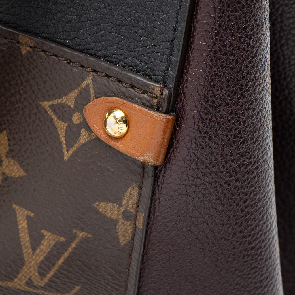 Louis Vuitton Calfskin Monogram Canvas Fold Tote MM