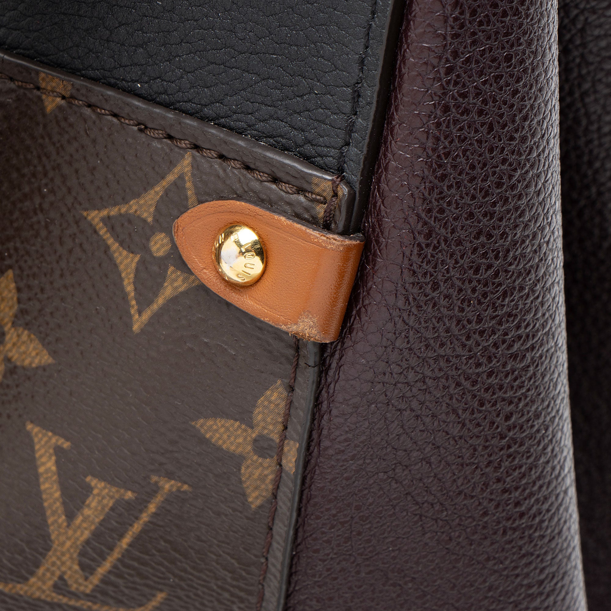 Louis Vuitton Calfskin Monogram Canvas Fold Tote MM