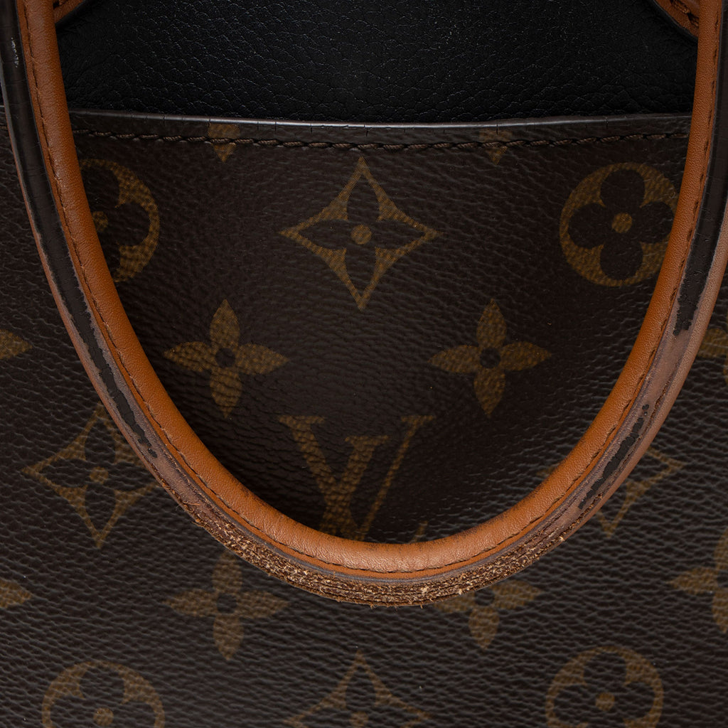 Louis Vuitton Calfskin Monogram Canvas Fold Tote MM
