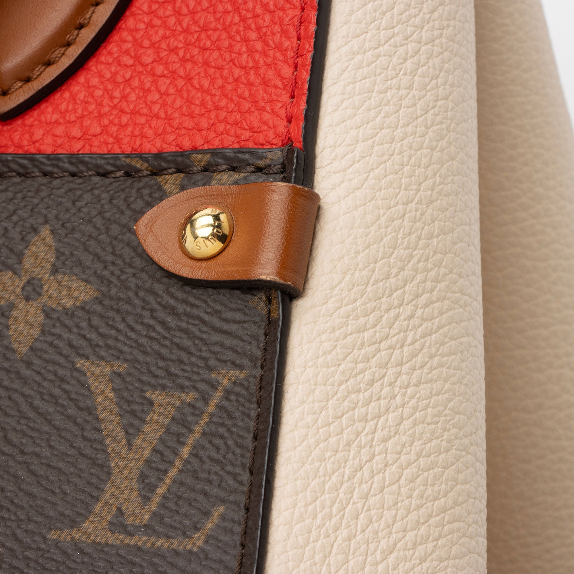 Louis Vuitton Calfskin Monogram Canvas Fold Tote PM
