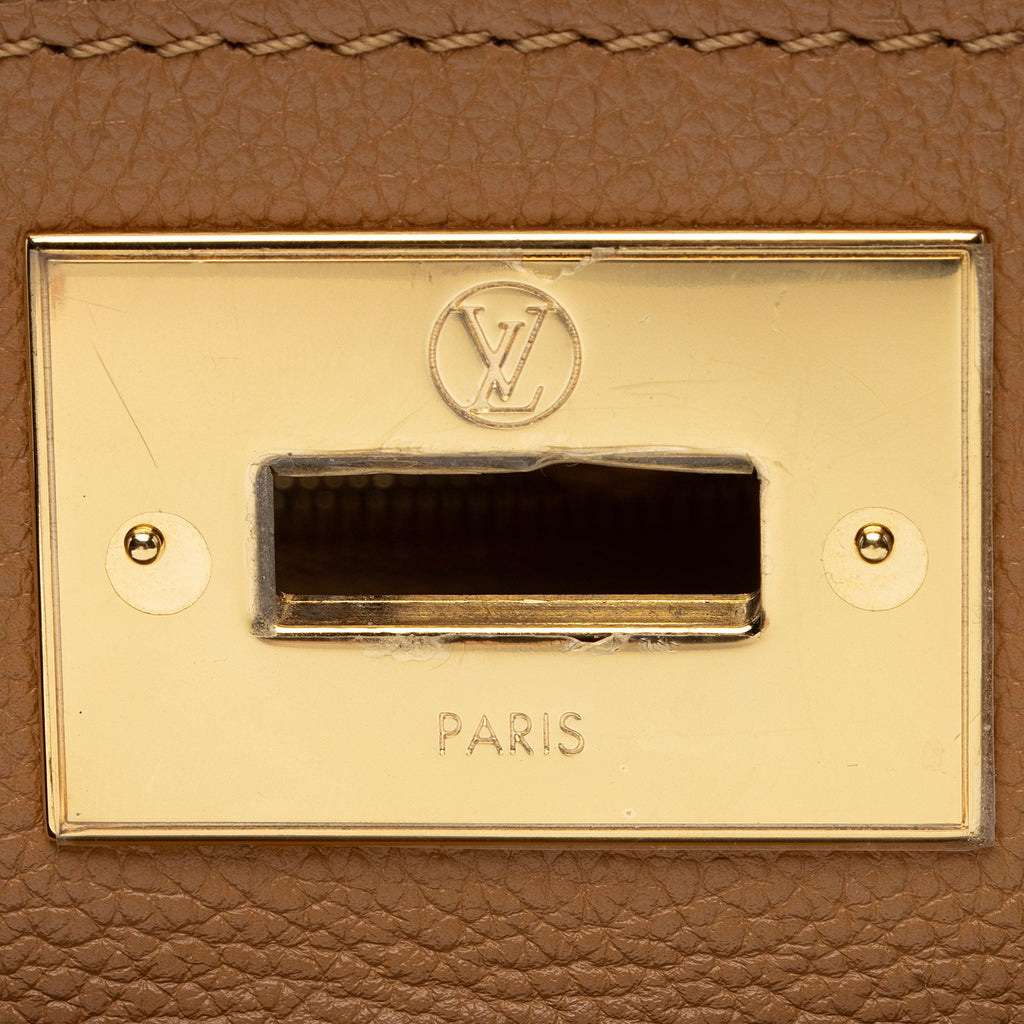 Louis Vuitton Calfskin Monogram Canvas On My Side MM Tote (SHF-RiHqE0)