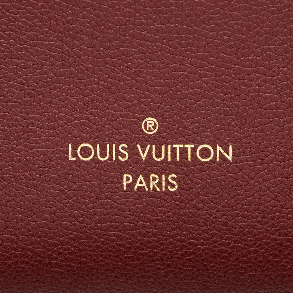 Louis Vuitton Calfskin Monogram Canvas On My Side MM Tote