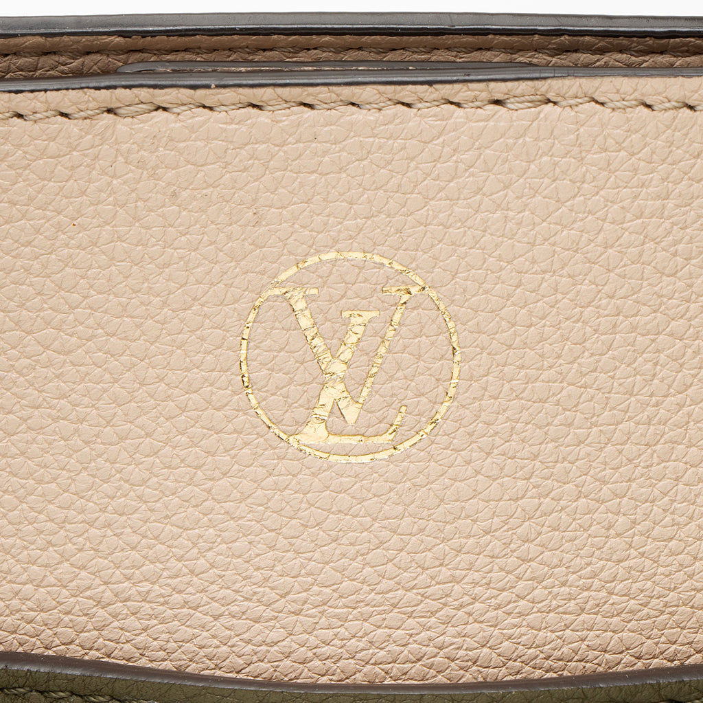 Louis Vuitton Calfskin Monogram Canvas On My Side MM Tote