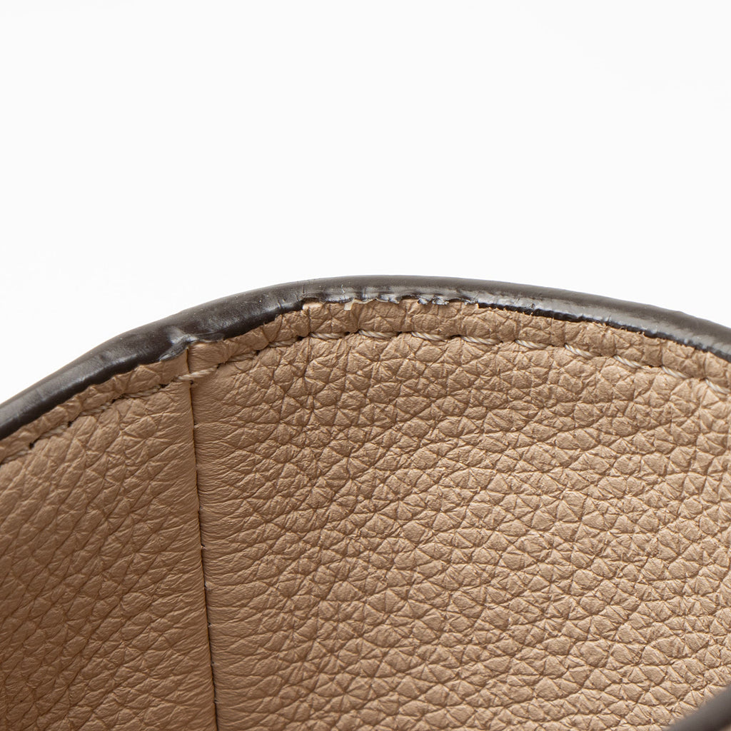 Louis Vuitton Calfskin Monogram Canvas On My Side MM Tote