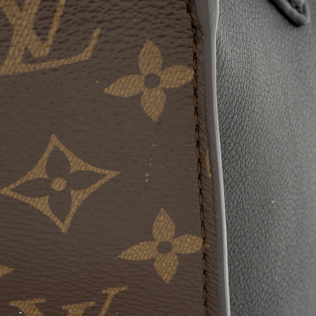 Louis Vuitton Calfskin Monogram Canvas On My Side MM Tote