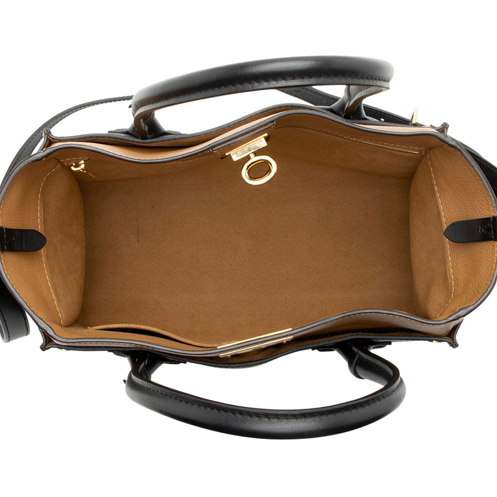 Louis Vuitton Calfskin Monogram Canvas On My Side MM Tote