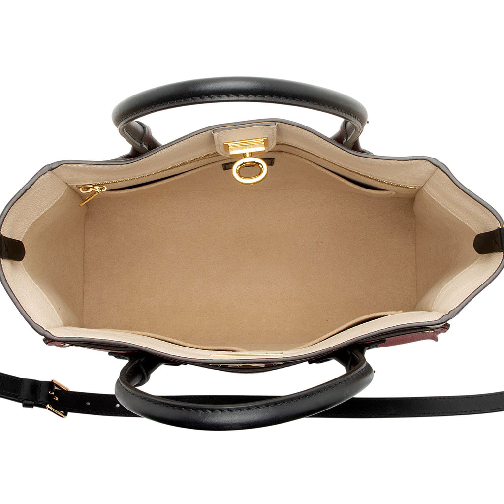 Louis Vuitton Calfskin Monogram Canvas On My Side MM Tote