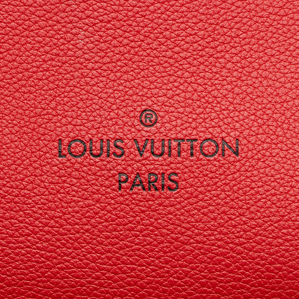 Louis Vuitton Calfskin Monogram Canvas On My Side MM Tote