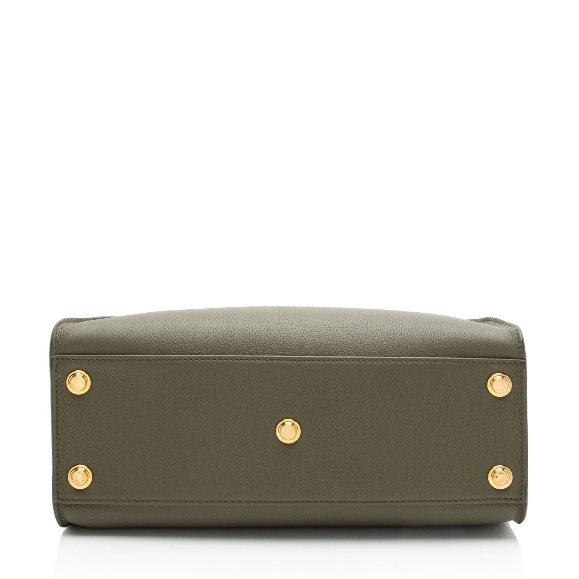 Louis Vuitton Calfskin Monogram Canvas On My Side MM Tote