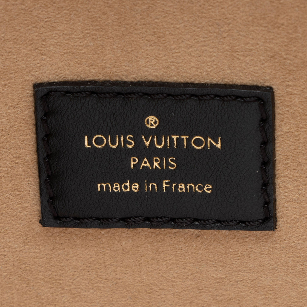 Louis Vuitton Calfskin Monogram Canvas On My Side MM Tote