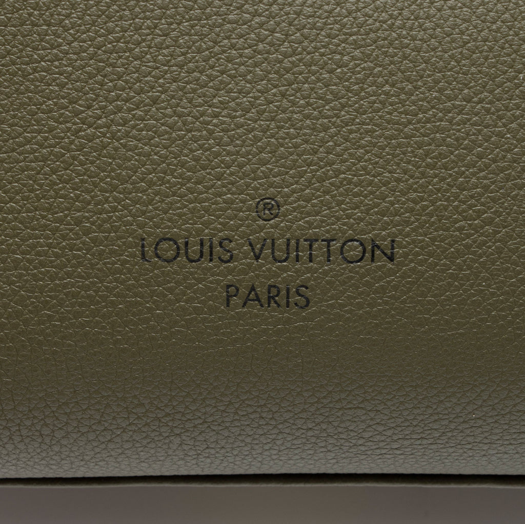 Louis Vuitton Calfskin Monogram Canvas On My Side MM Tote