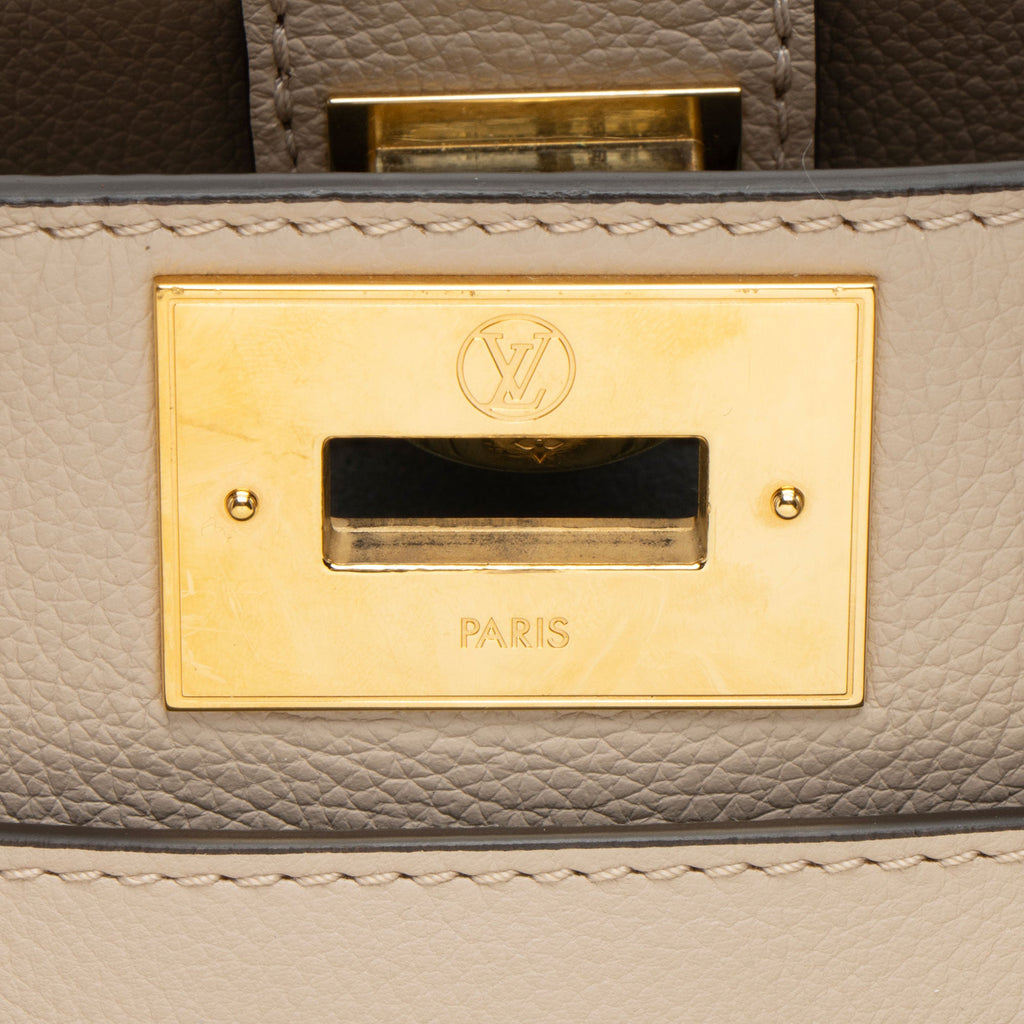 Louis Vuitton Calfskin Monogram Canvas On My Side PM Tote