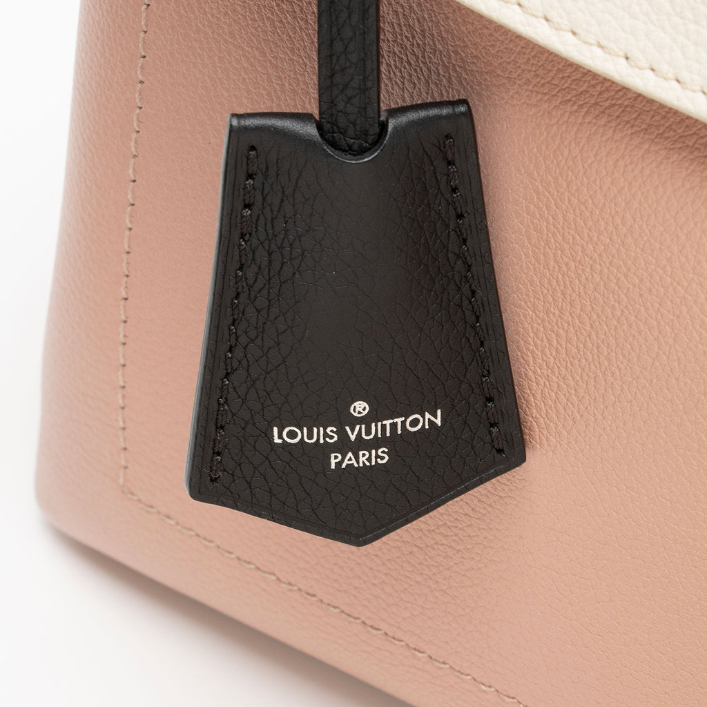Louis Vuitton Calfskin Lockme Ever MM Top Handle (SHF-rz7iDD)