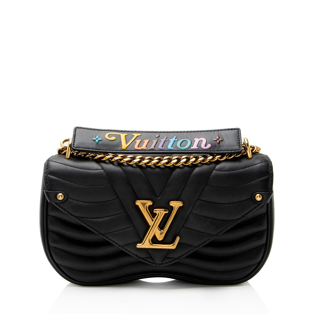 Louis Vuitton Calfskin New Wave Chain MM Shoulder Bag