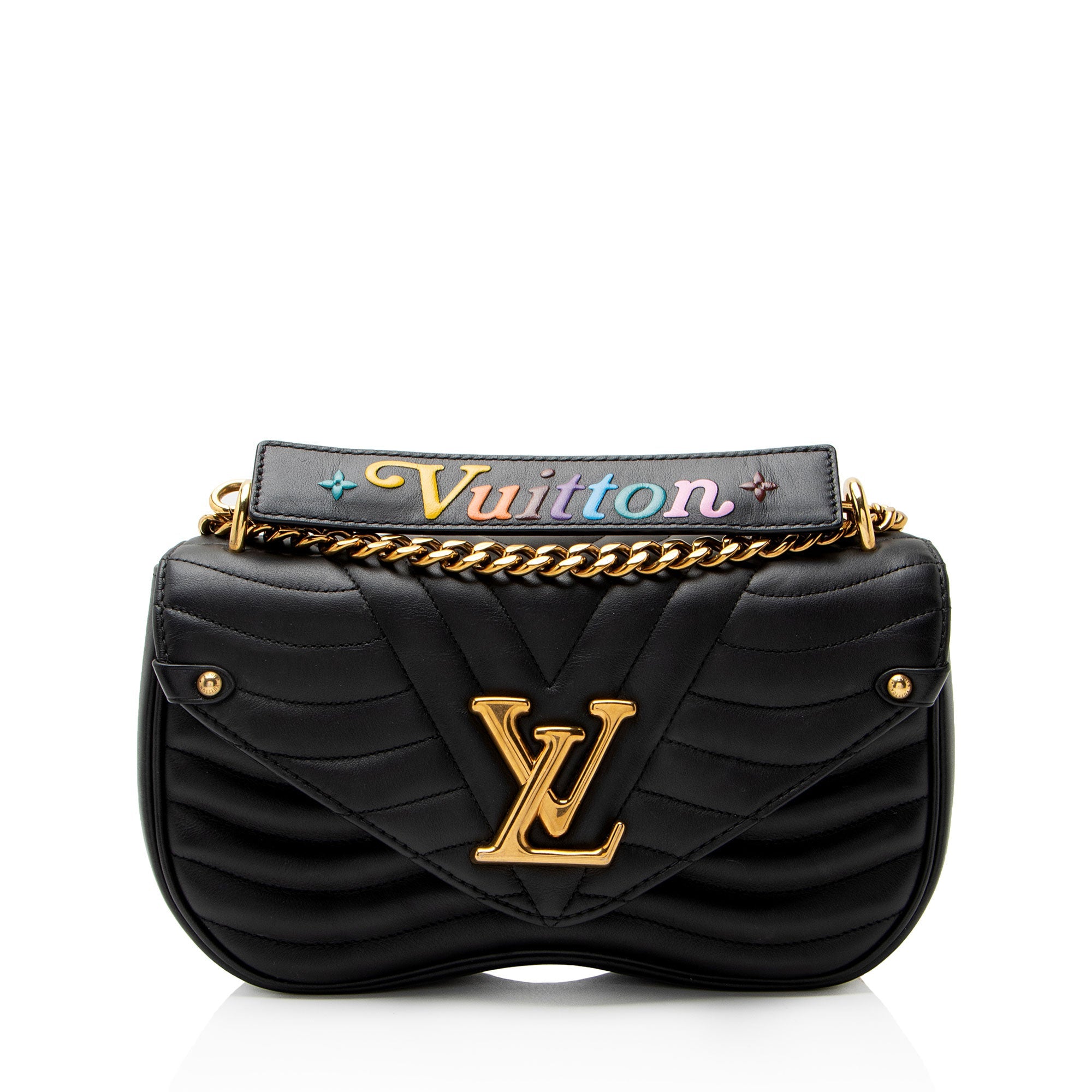 Louis Vuitton Calfskin New Wave Chain MM Shoulder Bag