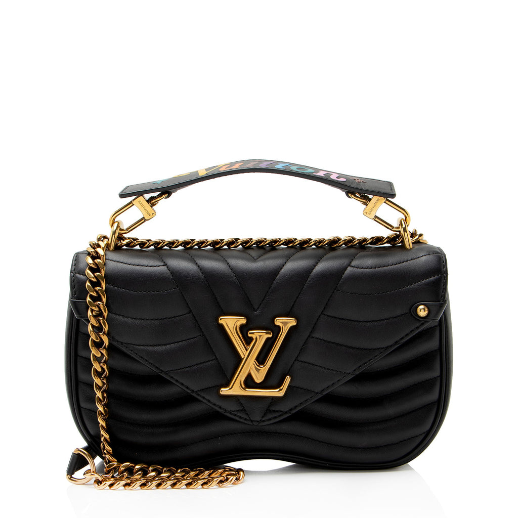 Louis Vuitton Calfskin New Wave Chain MM Shoulder Bag