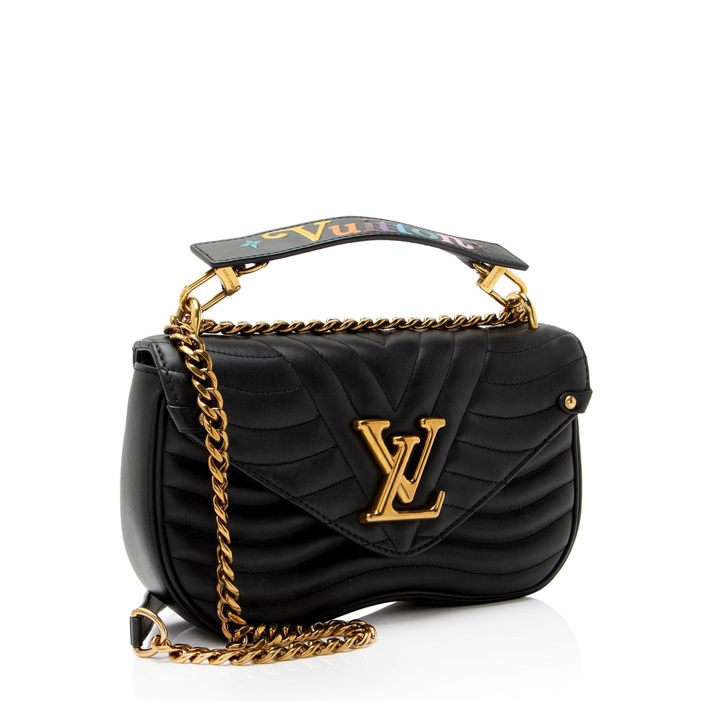 Louis Vuitton Calfskin New Wave Chain MM Shoulder Bag