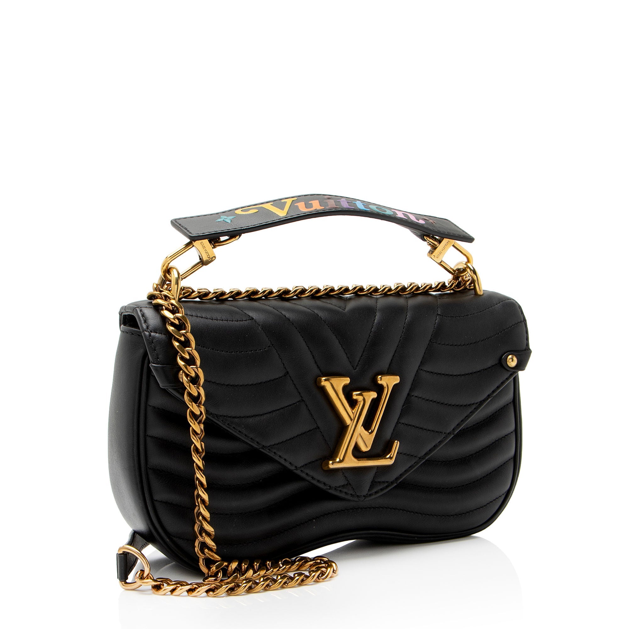 Louis Vuitton Calfskin New Wave Chain MM Shoulder Bag