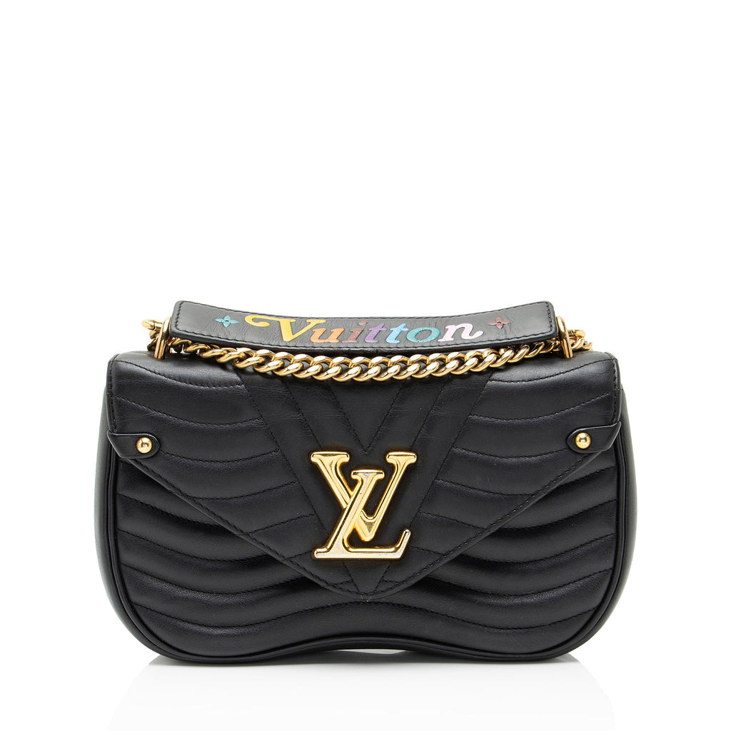 Louis Vuitton Calfskin New Wave Chain MM Shoulder Bag