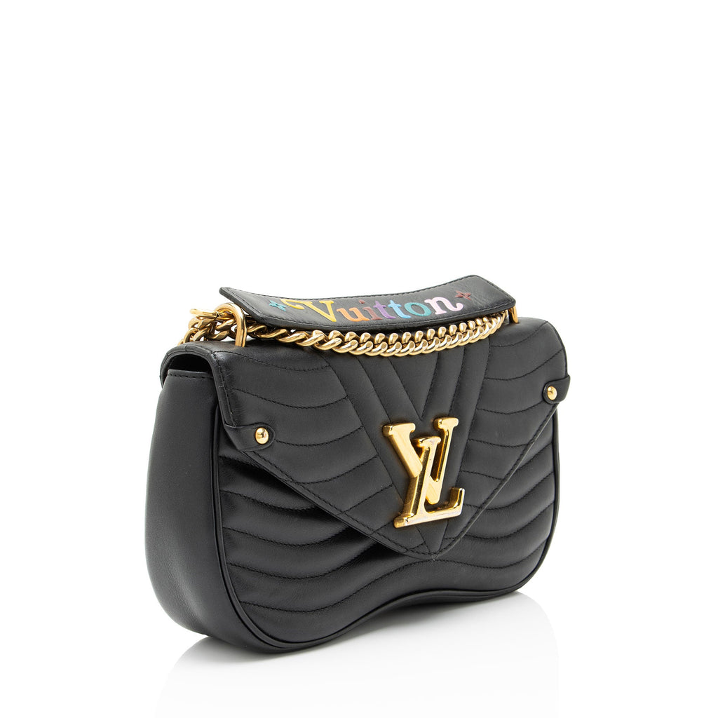 Louis Vuitton Calfskin New Wave Chain MM Shoulder Bag
