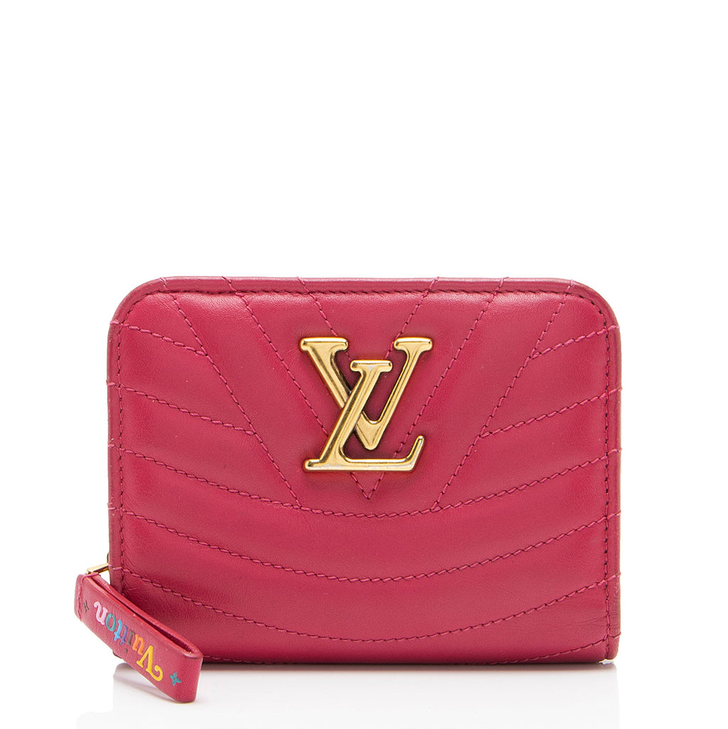 Louis Vuitton Calfskin New Wave Compact Zip Wallet