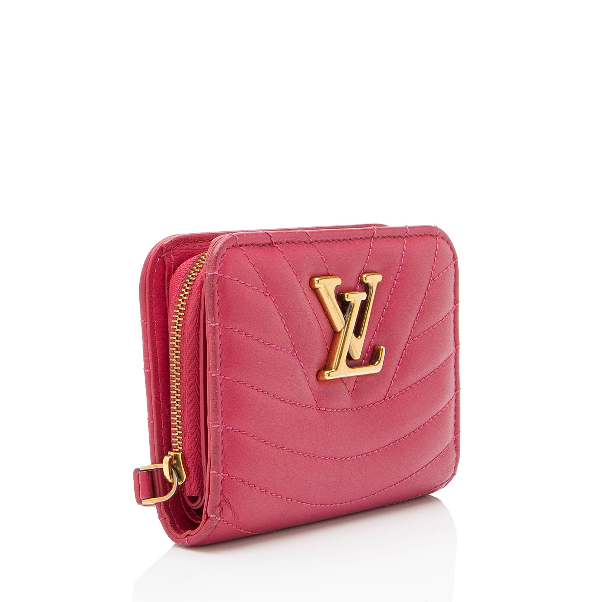 Louis Vuitton Calfskin New Wave Compact Zip Wallet