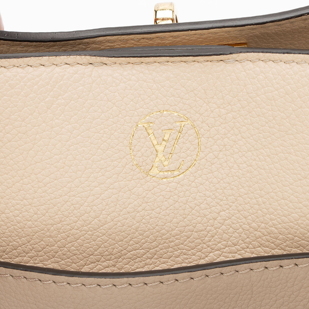 Louis Vuitton Calfskin Tufted Monogram On My Side MM Tote
